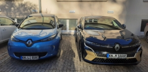 Renault ZOE & Megane E-Tech 100% nebeneinander